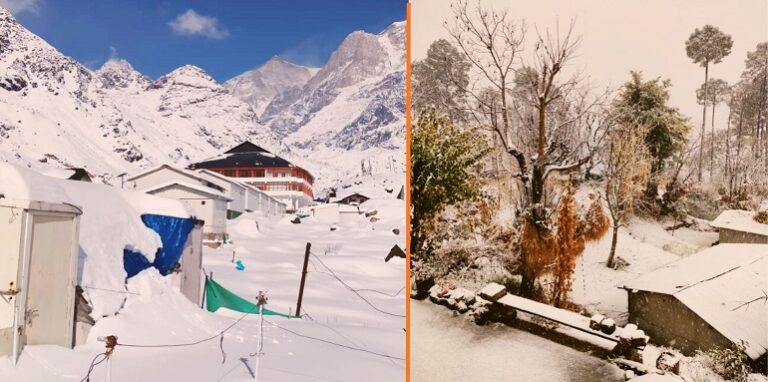 Snowfall in Uttarakhand