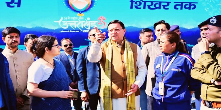 CM Dhami took stock of the preparations for the closing ceremony of the 38th National Games
