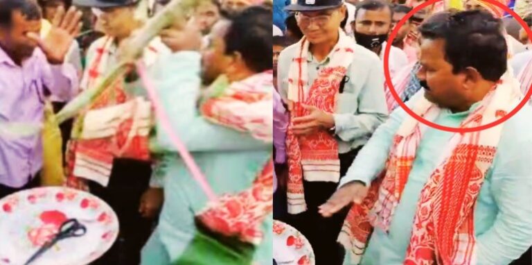 AIDUF MLA Samsul Huda got angry