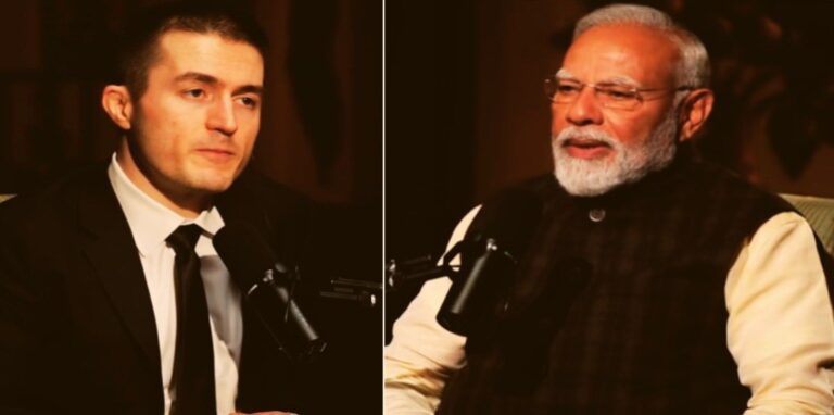 American podcaster & PM Modi