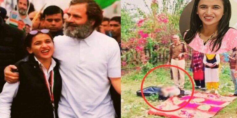 Himani Narwhal with Rahul Gandhi
