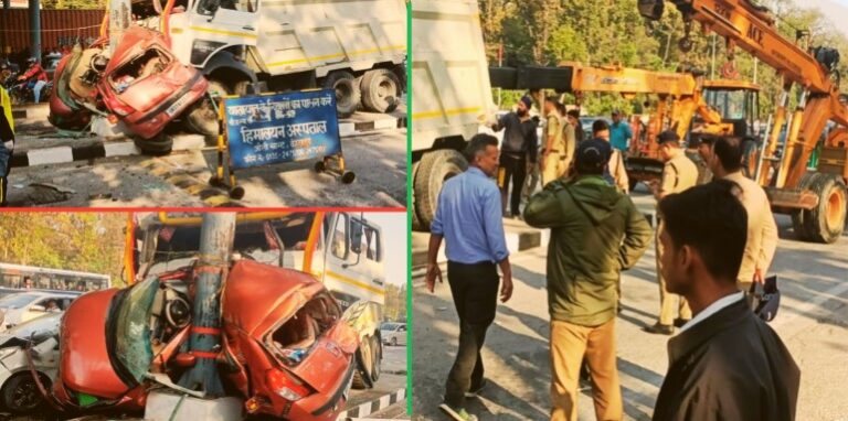 Horrible accident at Lachhiwala toll plaza,Dehradun