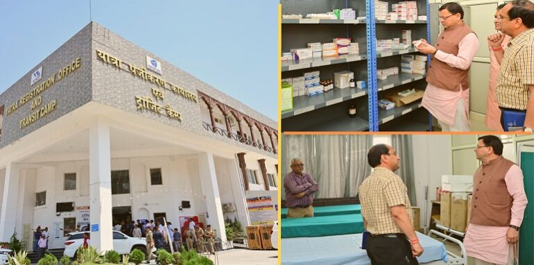 CM Dhami conducted a surprise inspection of the transit camp in Rishikesh
