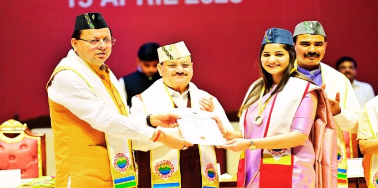 Union Minister JP Nadda and CM Dhami conferred degrees to 434 medical students at the AIIMS Rishikesh convocation