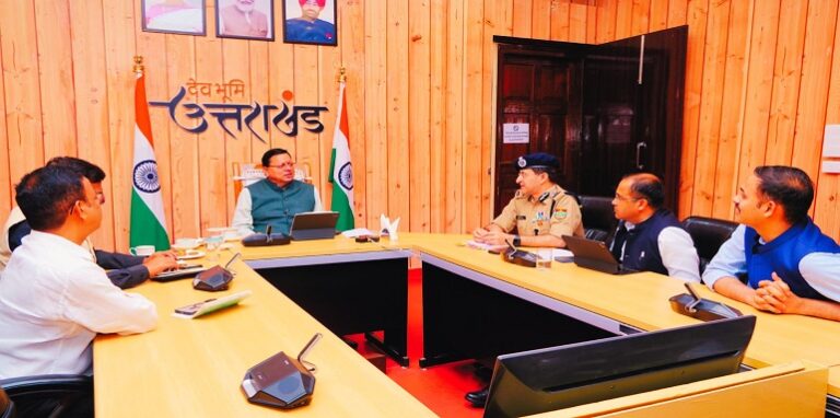 CM Dhami chaired a high-level meeting
