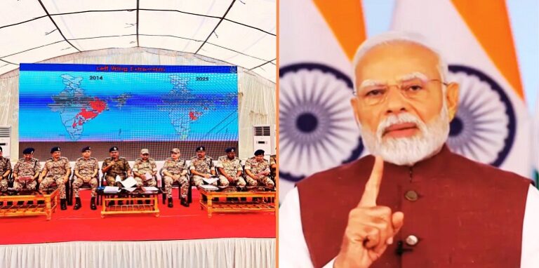 Joint press conference by CRPF DG and Chhattisgarh DGP & PM Modi