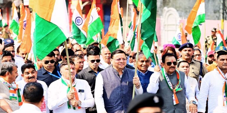 “Tiranga Shaurya Samman Yatra” organized under the leadership of CM Dhami