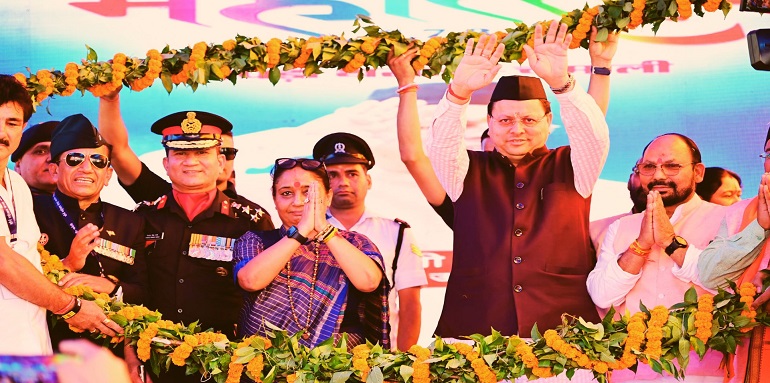 CM Dhami inaugurated Shaurya Mahotsav in Tharali