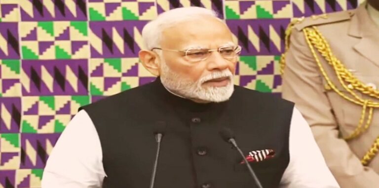 PM Modi addressed the Parliament of the Ghana