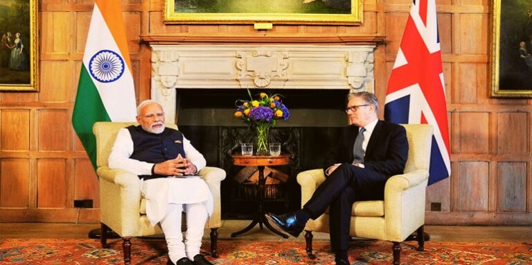 PM Modi and British PM Starmer