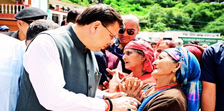 CM Dhami did a field inspection of Syanachatti