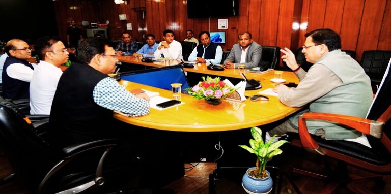 CM Dhami met the inter-ministerial team