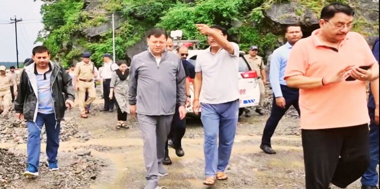 CM Dhami visited the disaster affected areas