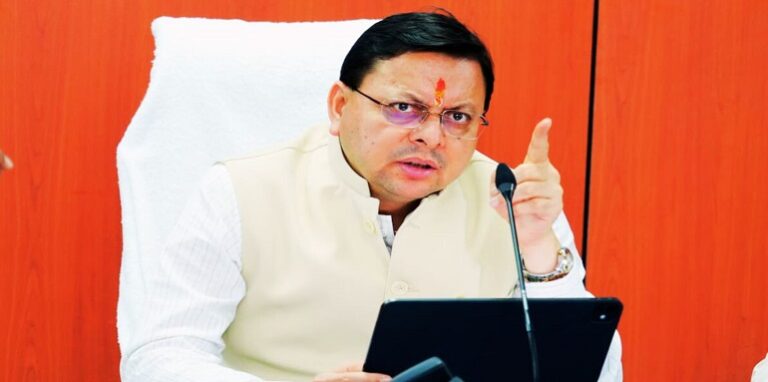 Chief Minister Pushkar Singh Dhami