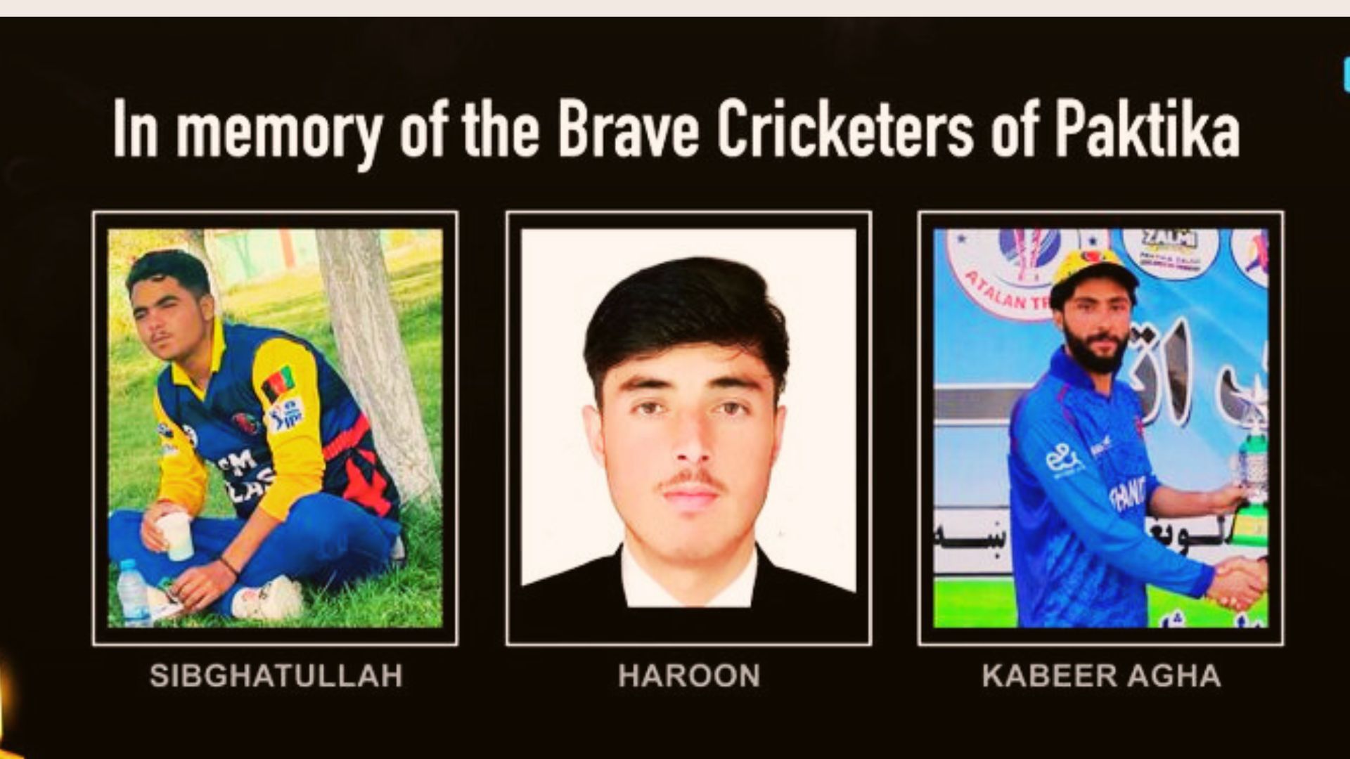 3 Afghan cricketers killed in Pakistan airstrike