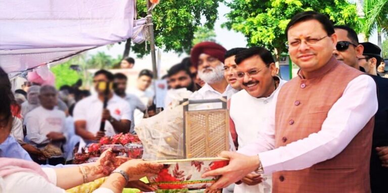 CM Dhami participated in the All India Farmers Fair