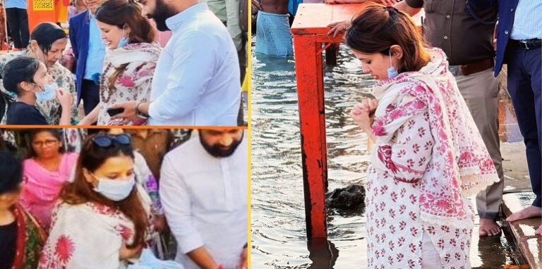 Dhoni's family reached the holy city of Haridwar