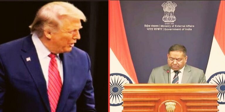 Foreign Ministry spokesperson Randhir Jaiswal - Donald Trump