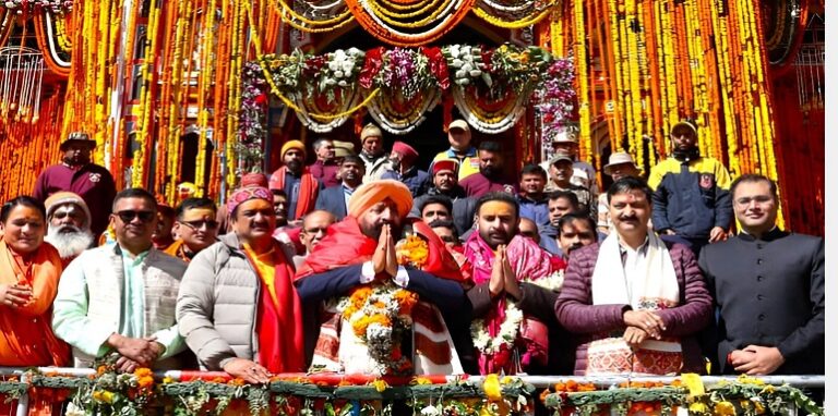 Governor Gurmeet Singh reached Badrinath Dham