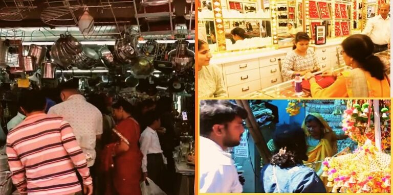 Markets thronged on Dhanteras