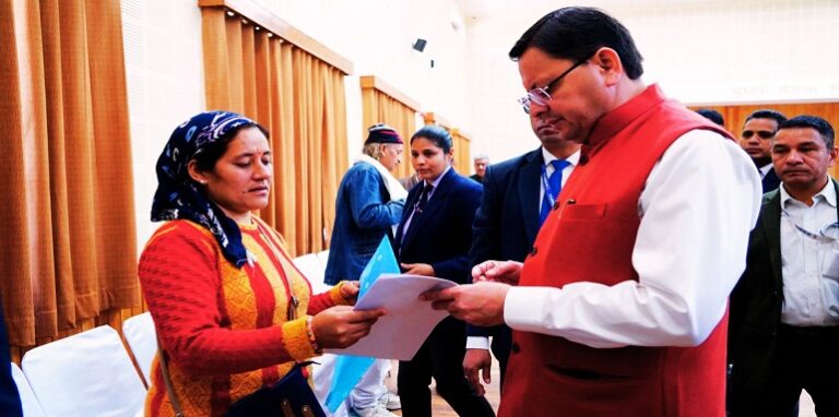 CM Dhami had a dialogue with public