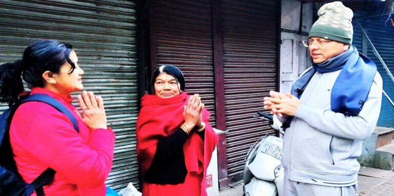 CM Dhami went on a morning walk