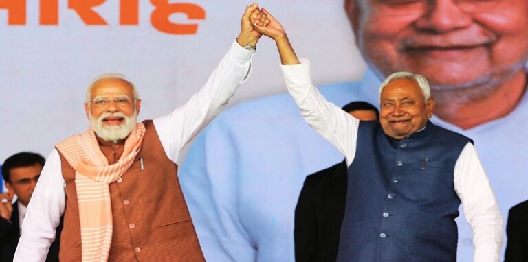 Prime Minister Narendra Modi and Nitish Kumar