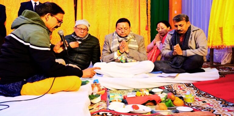 CM Dhami inaugurated and laid the foundation stone of schemes worth ₹121.52 crore