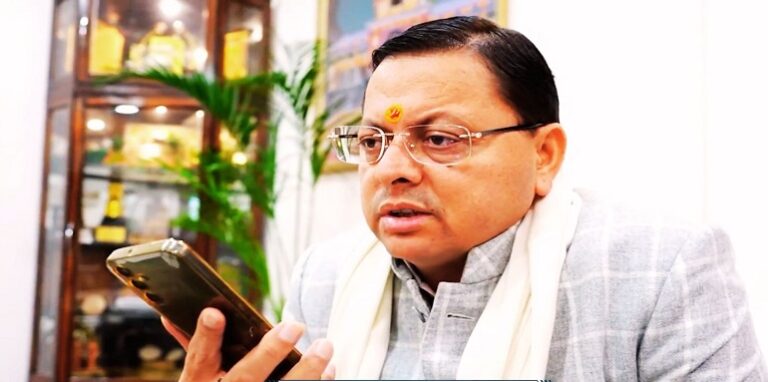 CM Dhami spoke to the father of Tripura student Angel Chakma
