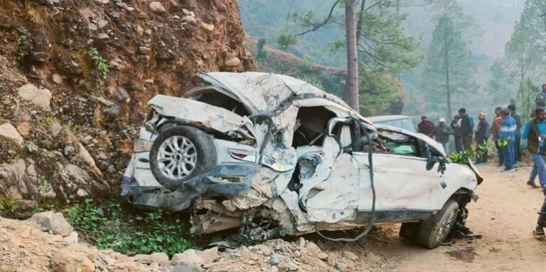 Car falls