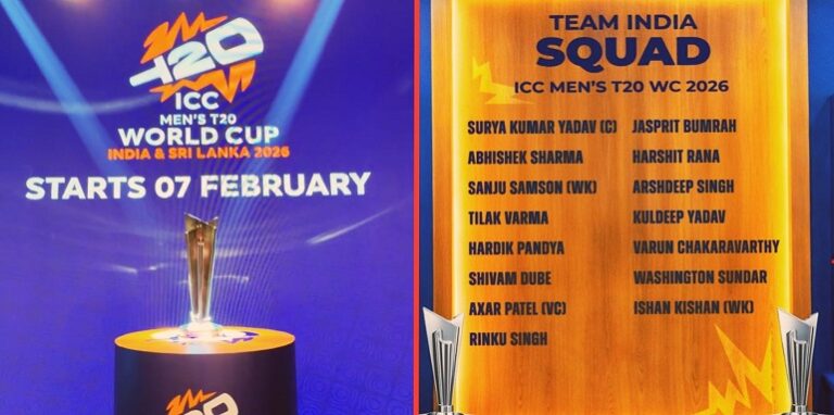 Indian team announced for T20 World Cup