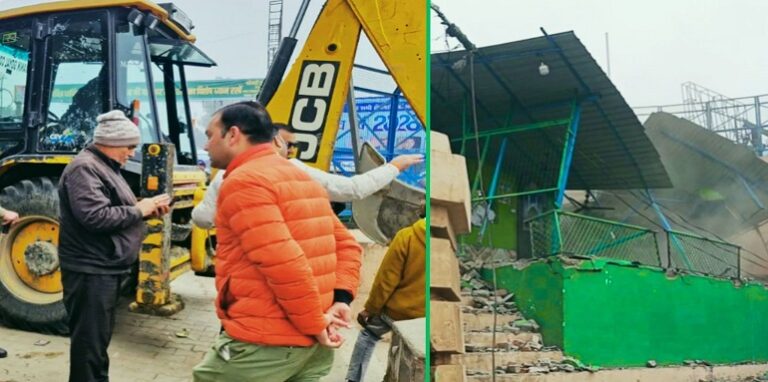Bulldozer action in Haridwar