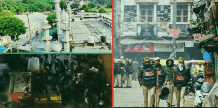 violent protest at Turkman Gate