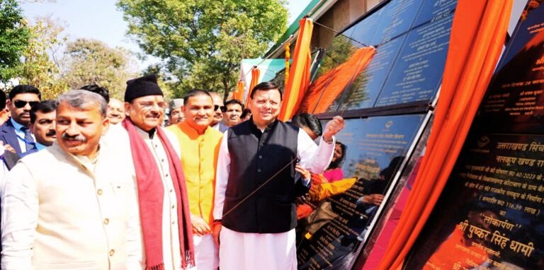 CM Dhami inaugurated and laid the foundation stone of development schemes worth more than ₹147.28 crore in Haldwani