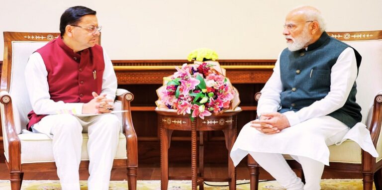 CM Dhami met Prime Minister Modi