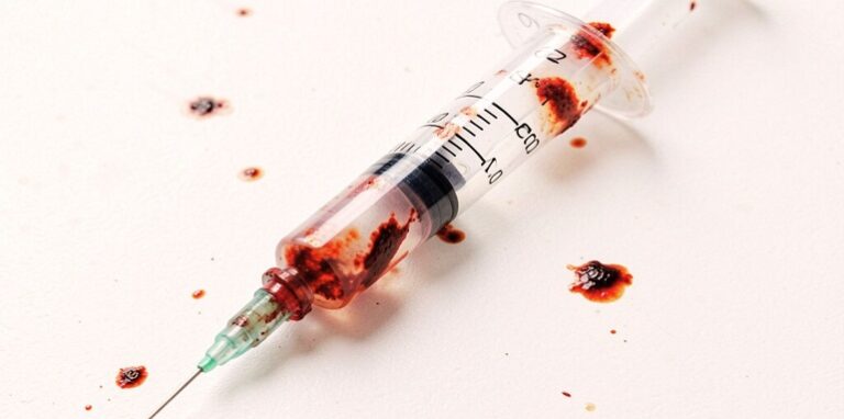 infected syringe