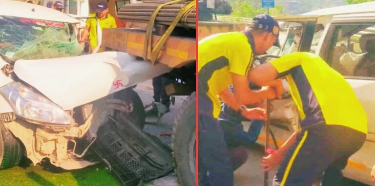 accident near Kaudiyaala