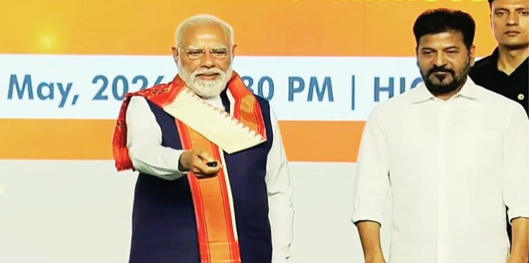 PM Modi inaugurates development projects in Hyderabad