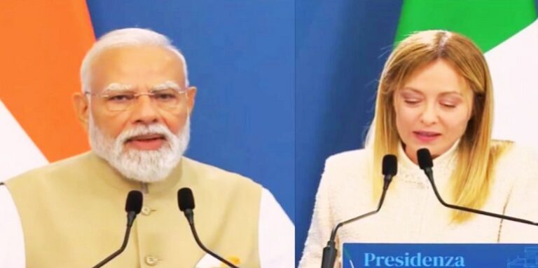Prime Minister Narendra Modi and Italian PM Meloni