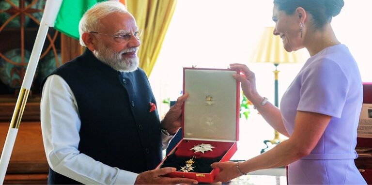 Sweden honours PM Modi