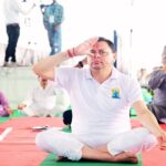 CM Dhami performed yoga