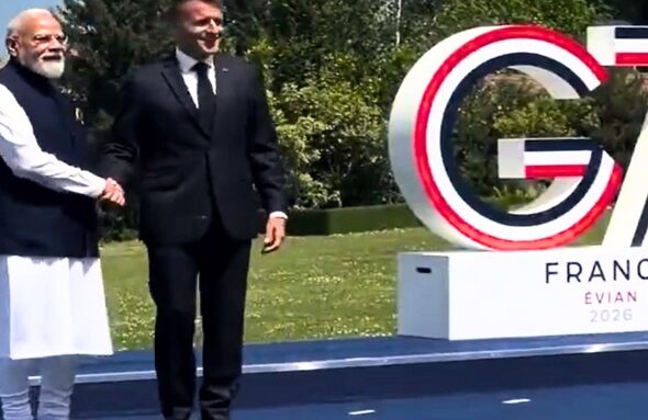 Emmanuel Macron - PM Modi