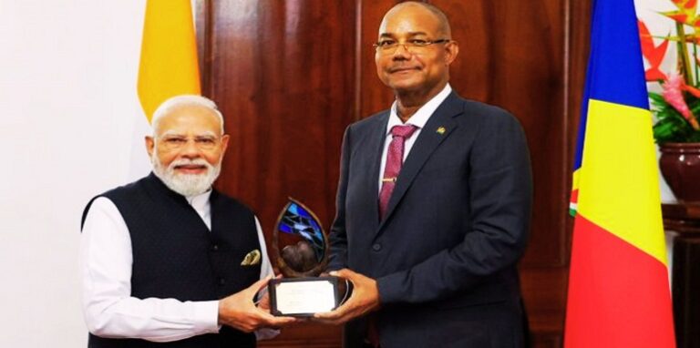 Seychelles honours PM Modi with its highest honour