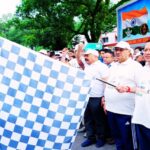 CM Dhami flagged off the 'Run for Kargil Heroes' marathon