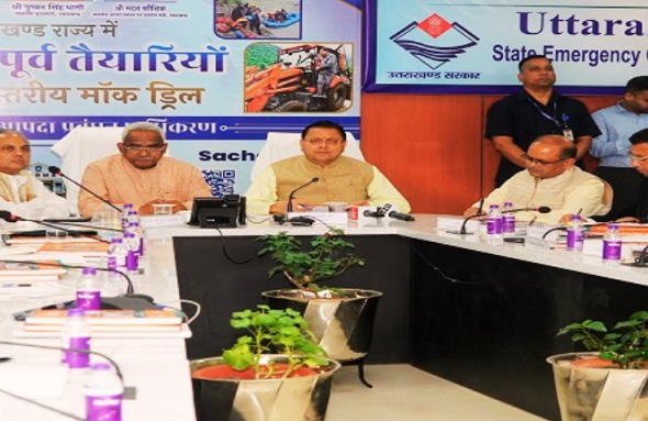 CM Dhami monitored disaster management during monsoon