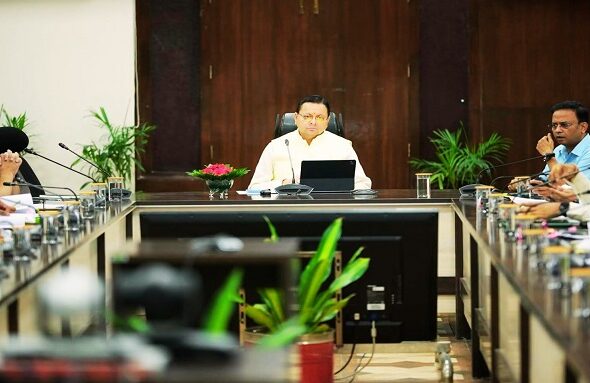 CM Dhami reviews helpline-1905