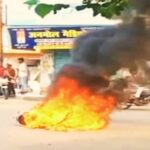 E-scooter catches fire