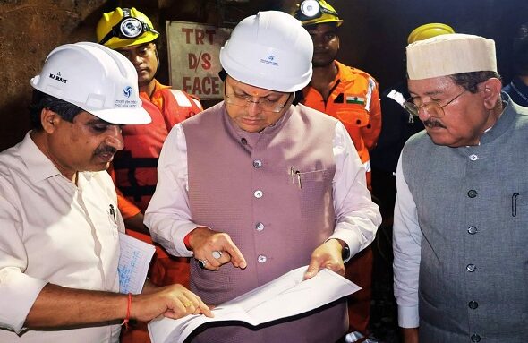 CM Dhami reached ground zero