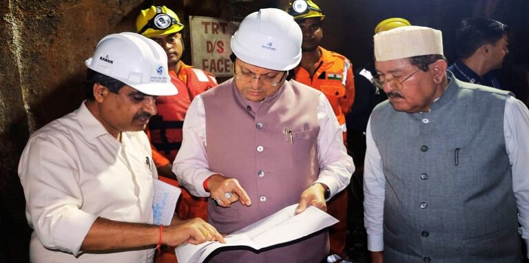 CM Dhami reached ground zero