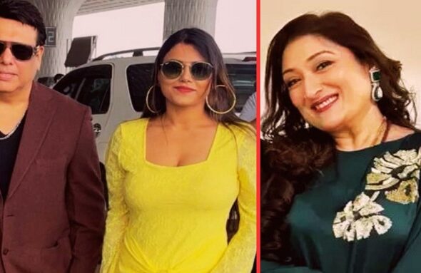 Govinda, Komal Roy and Sunita Ahuja
